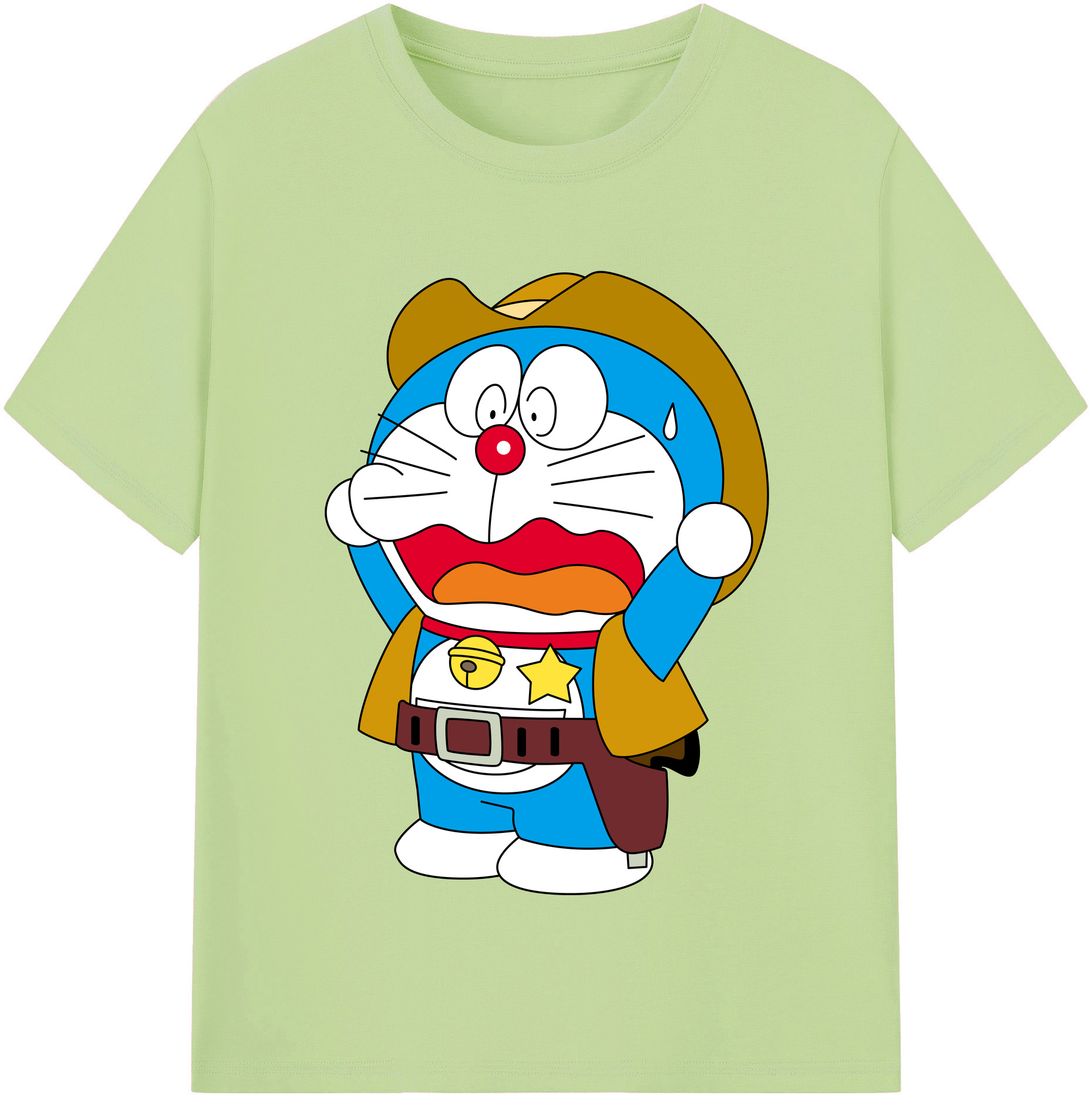 （画像用） ドラえもん Doraemon 綿100％半袖Tシャツ（フロントプリント）